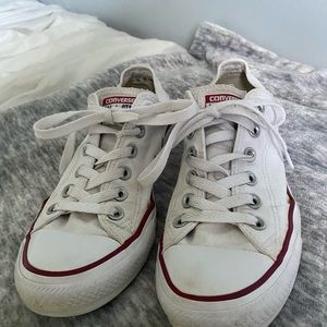 White low rise converse
